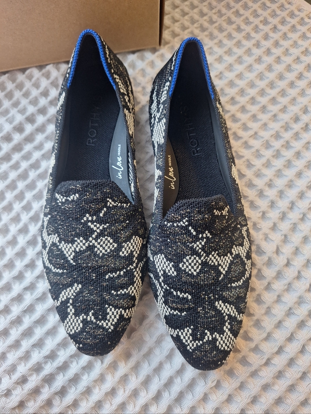 Rothy's Black Chantilly The Almond Loafer
